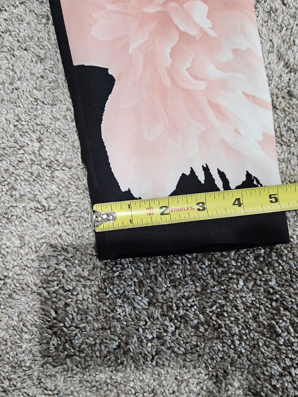 Calvin Klein Black Blazer with Pink Floral Print - Picture 8 of 10